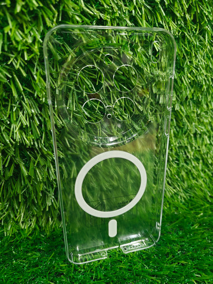 Vivo X300 Pro 5G Anti Yellow Premium Quality Magsafe Crystal Clear Hard Plastic Back Cover Case