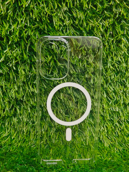 OnePlus 15R 5G Anti Yellow Premium Quality Magsafe Crystal Clear Hard Plastic Back Cover Case