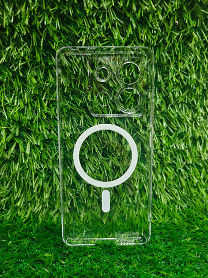 Xiaomi Redmi Note 13 Pro / Poco X6 5G Anti Yellow Premium Quality Magsafe Crystal Clear Hard Plastic Back Cover Case