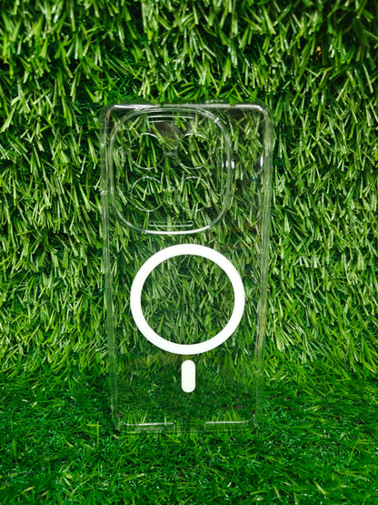 iQOO 13 5G Anti Yellow Premium Quality Magsafe Crystal Clear Hard Plastic Back Cover Case