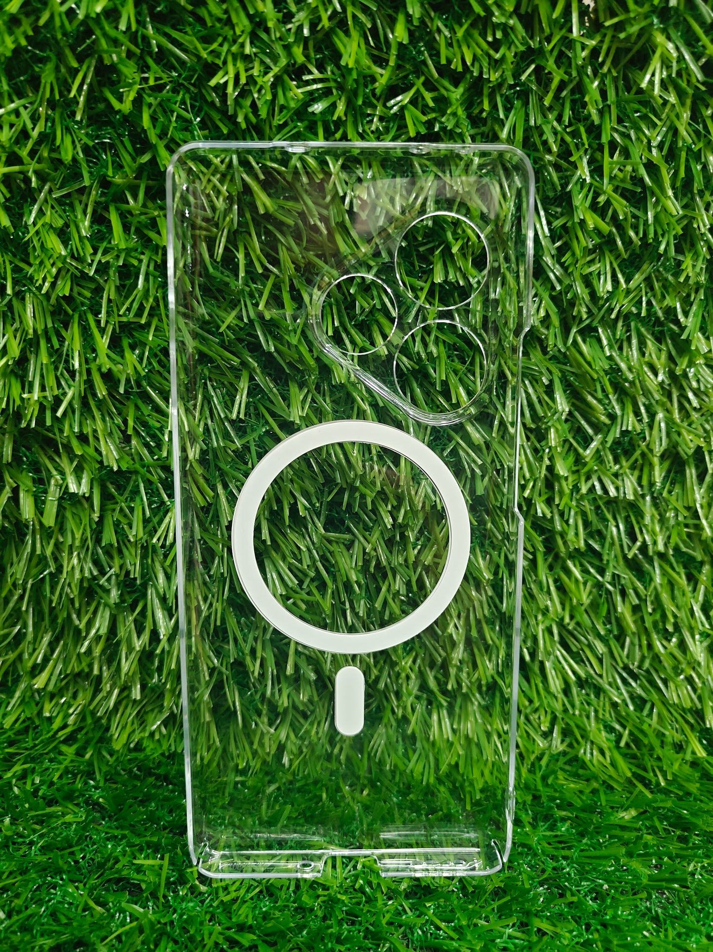 Realme GT 6 / Realme GT 6T Anti Yellow Premium Quality Magsafe Crystal Clear Hard Plastic Back Cover Case