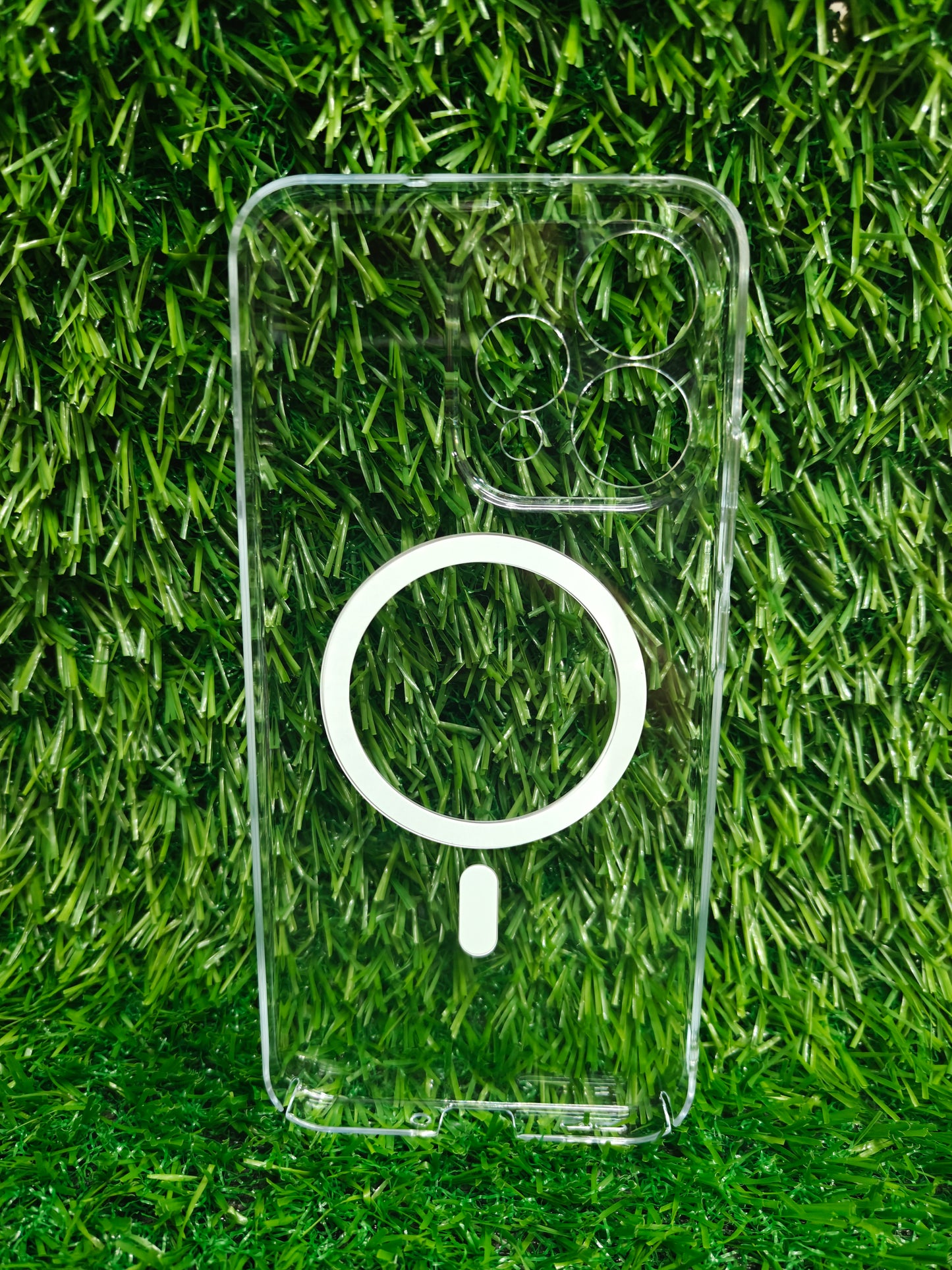 Oppo Reno 15 5G Anti Yellow Premium Quality Magsafe Crystal Clear Hard Plastic Back Cover Case