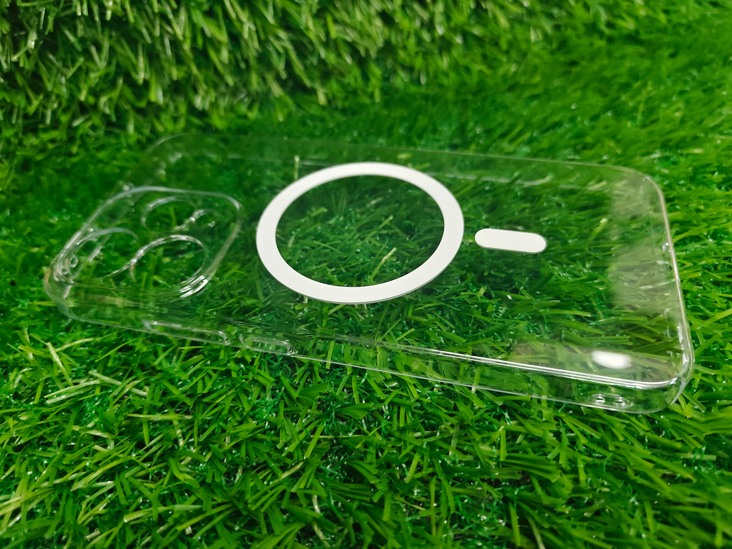 Oppo Reno 15 5G Anti Yellow Premium Quality Magsafe Crystal Clear Hard Plastic Back Cover Case