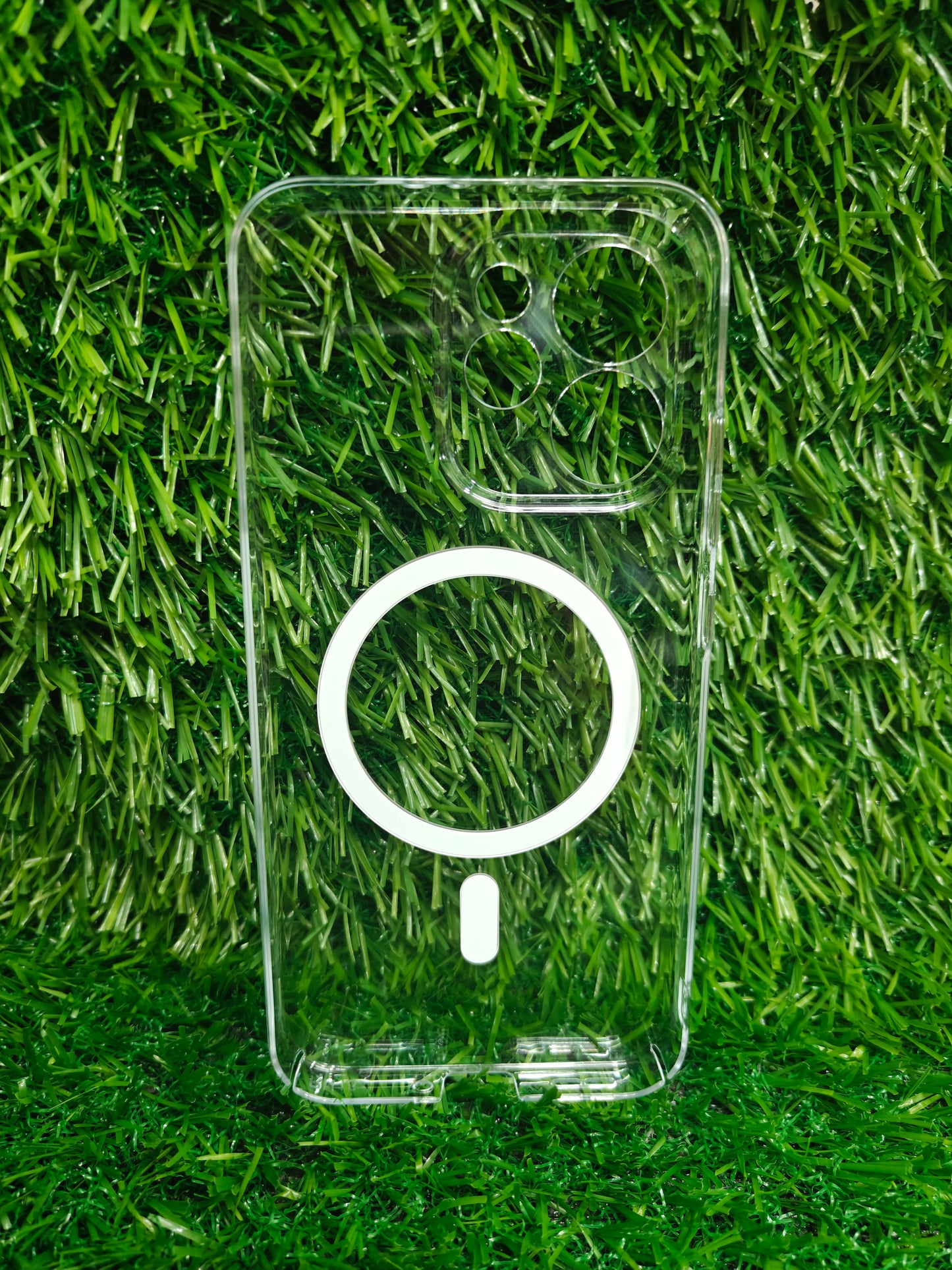 Oppo Reno 15 Pro 5G Anti Yellow Premium Quality Magsafe Crystal Clear Hard Plastic Back Cover Case