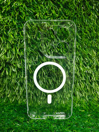 Oppo Find X9 Pro 5G Anti Yellow Premium Quality Magsafe Crystal Clear Hard Plastic Back Cover Case