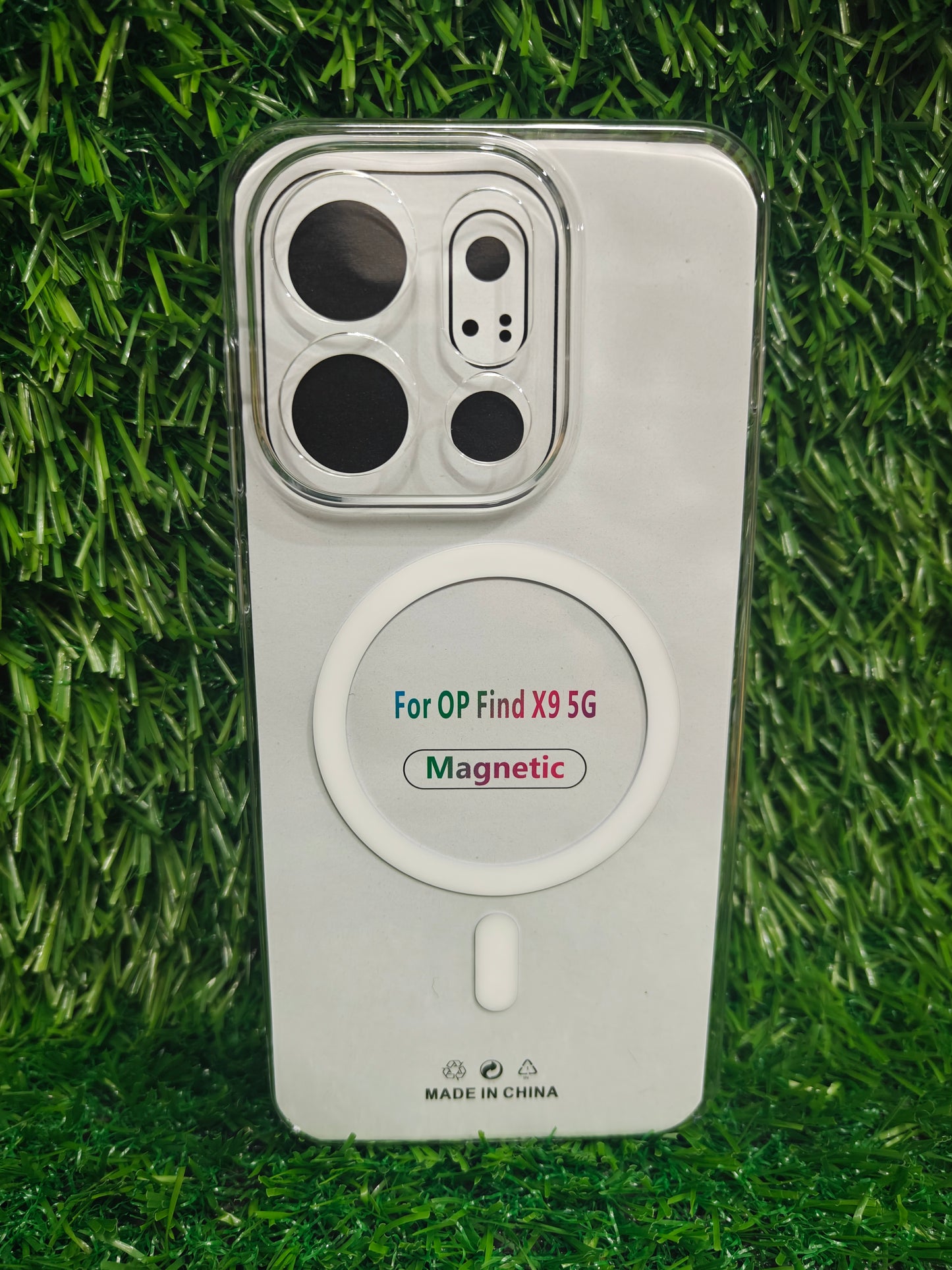 Oppo Find X9 5G Anti Yellow Premium Quality Magsafe Crystal Clear Hard Plastic Back Cover Case