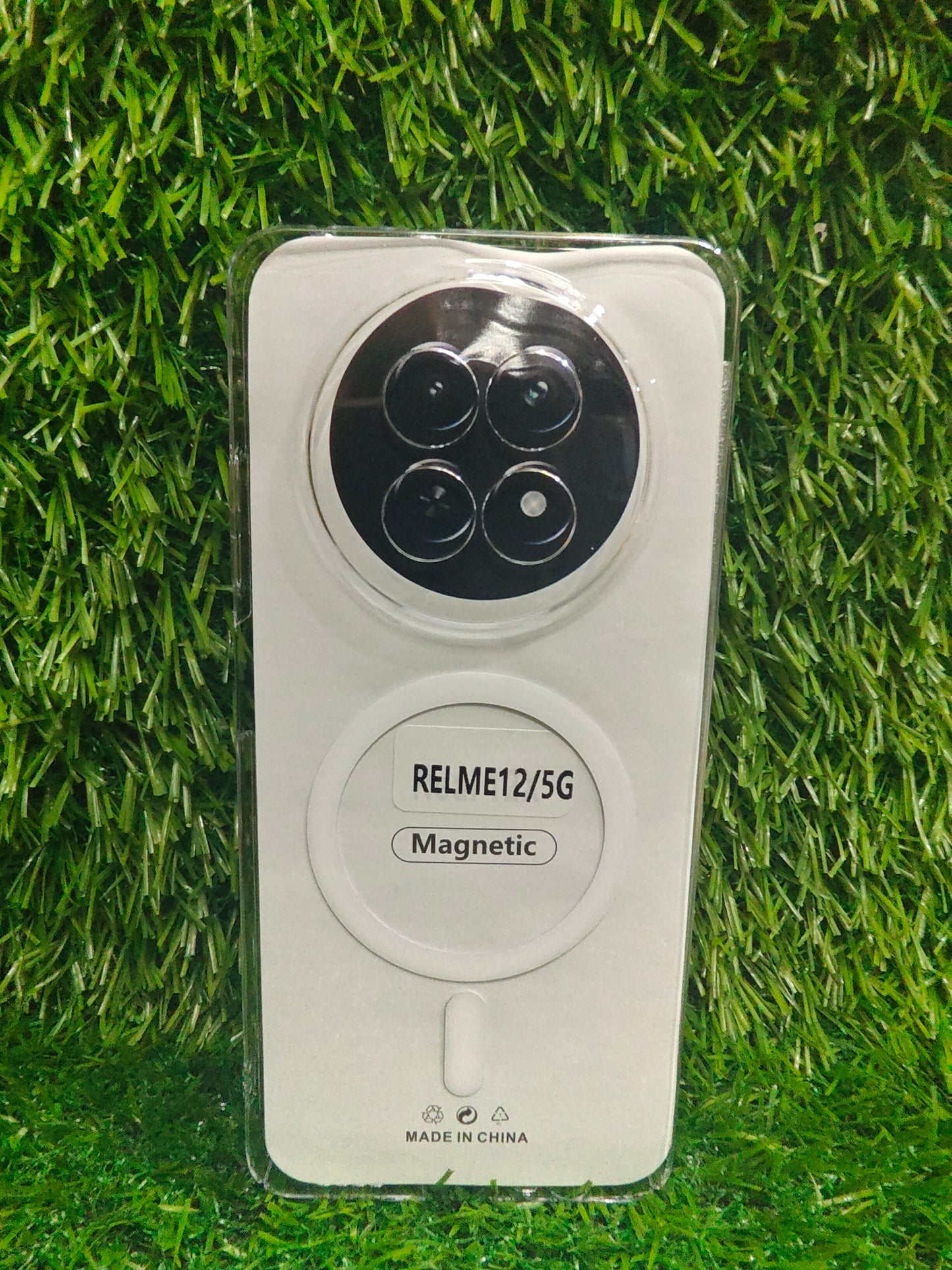 Realme 13 5G / Realme 12 5G / 12X 5G / Narzo 70X 5G / C65 5G / N65 Anti Yellow Premium Quality Magsafe Crystal Clear Hard Plastic Back Cover Case