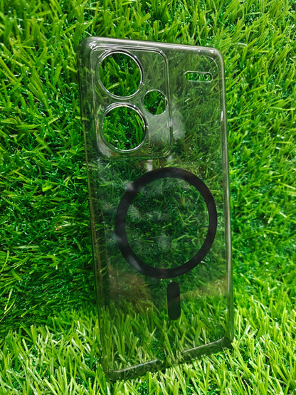 Xiaomi Redmi Note 13 Pro Plus 5G Anti Yellow Premium Quality Magsafe Crystal Clear Hard Plastic Back Cover Case - Royal Star