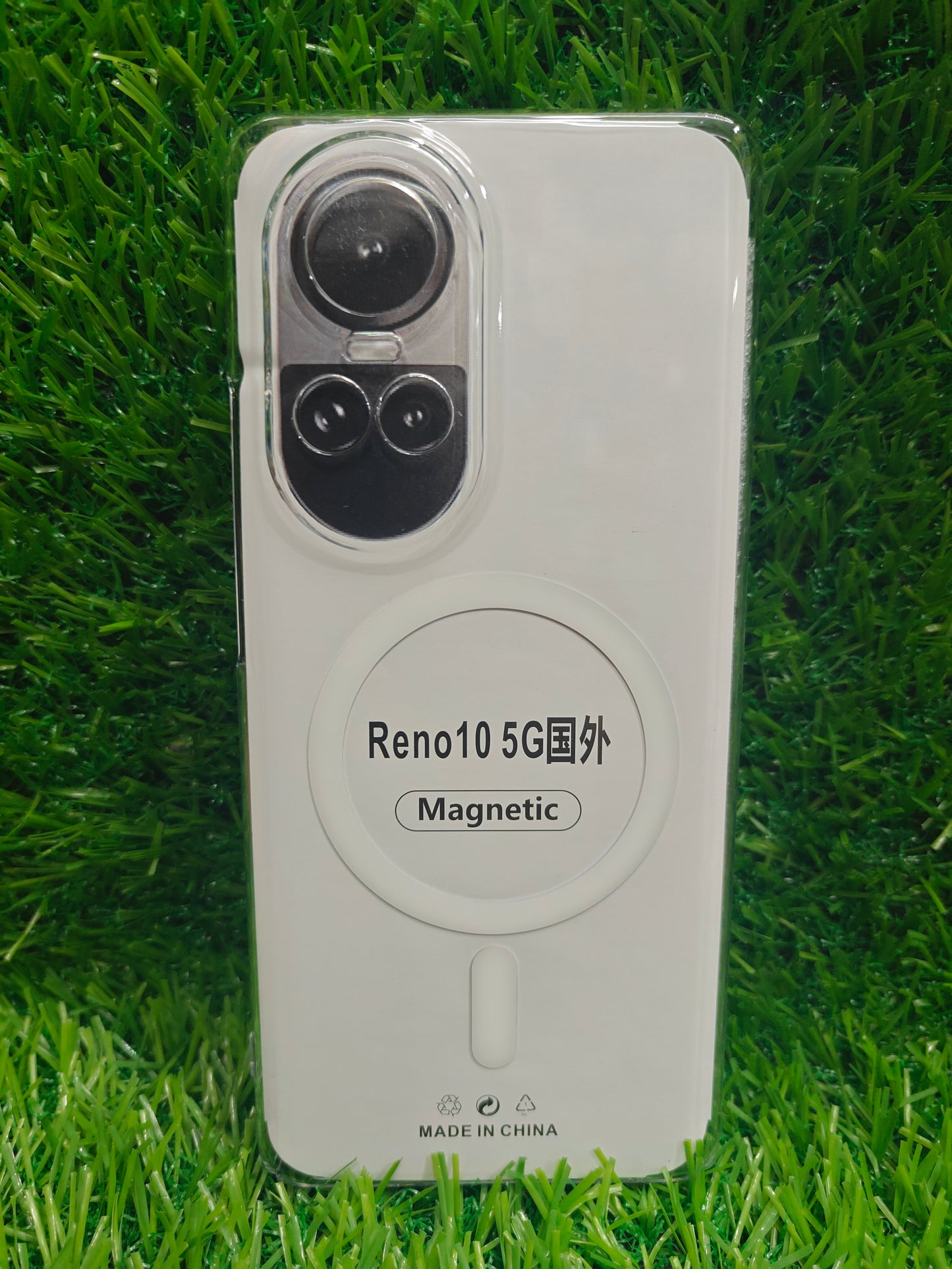 Oppo Reno 10 / Reno 10 Pro 5G Anti Yellow Premium Quality Magsafe Crystal Clear Hard Plastic Back Cover Case - Royal Star