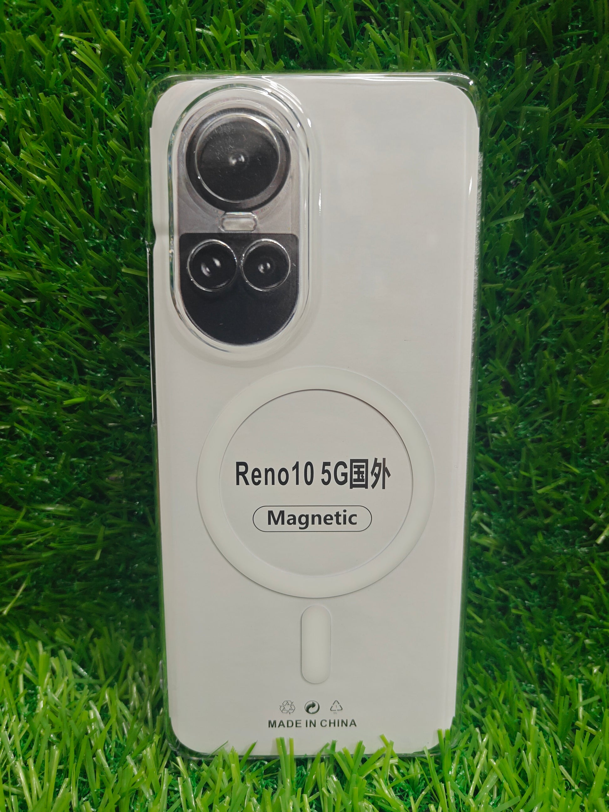 Oppo Reno 10 / Reno 10 Pro 5G Anti Yellow Premium Quality Magsafe Crystal Clear Hard Plastic Back Cover Case - Royal Star