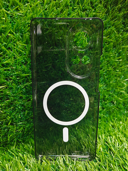 Oppo Reno 10 / Reno 10 Pro 5G Anti Yellow Premium Quality Magsafe Crystal Clear Hard Plastic Back Cover Case - Royal Star