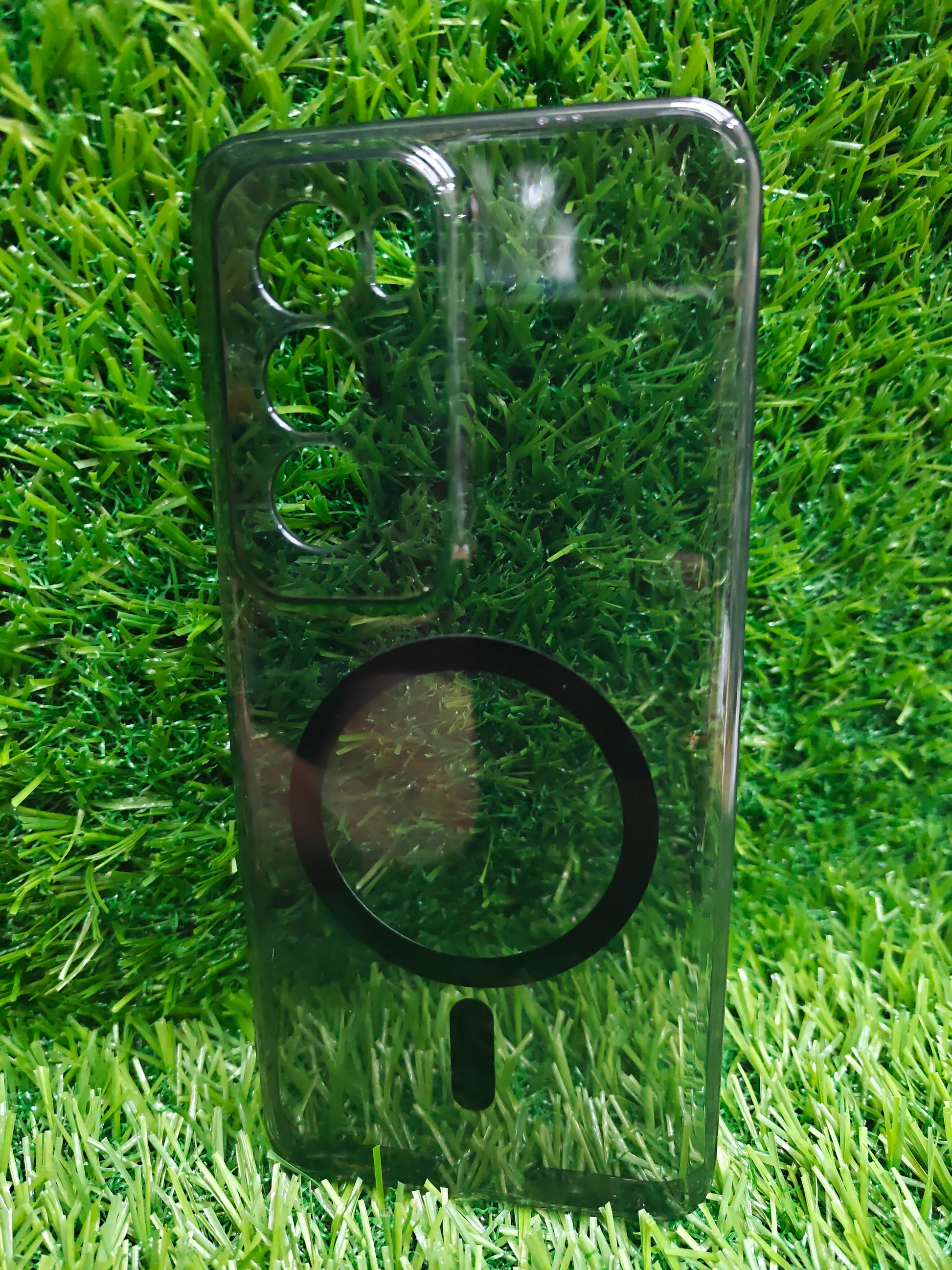 Oppo Reno 12 5G Anti Yellow Premium Quality Magsafe Crystal Clear Hard Plastic Back Cover Case - Royal Star