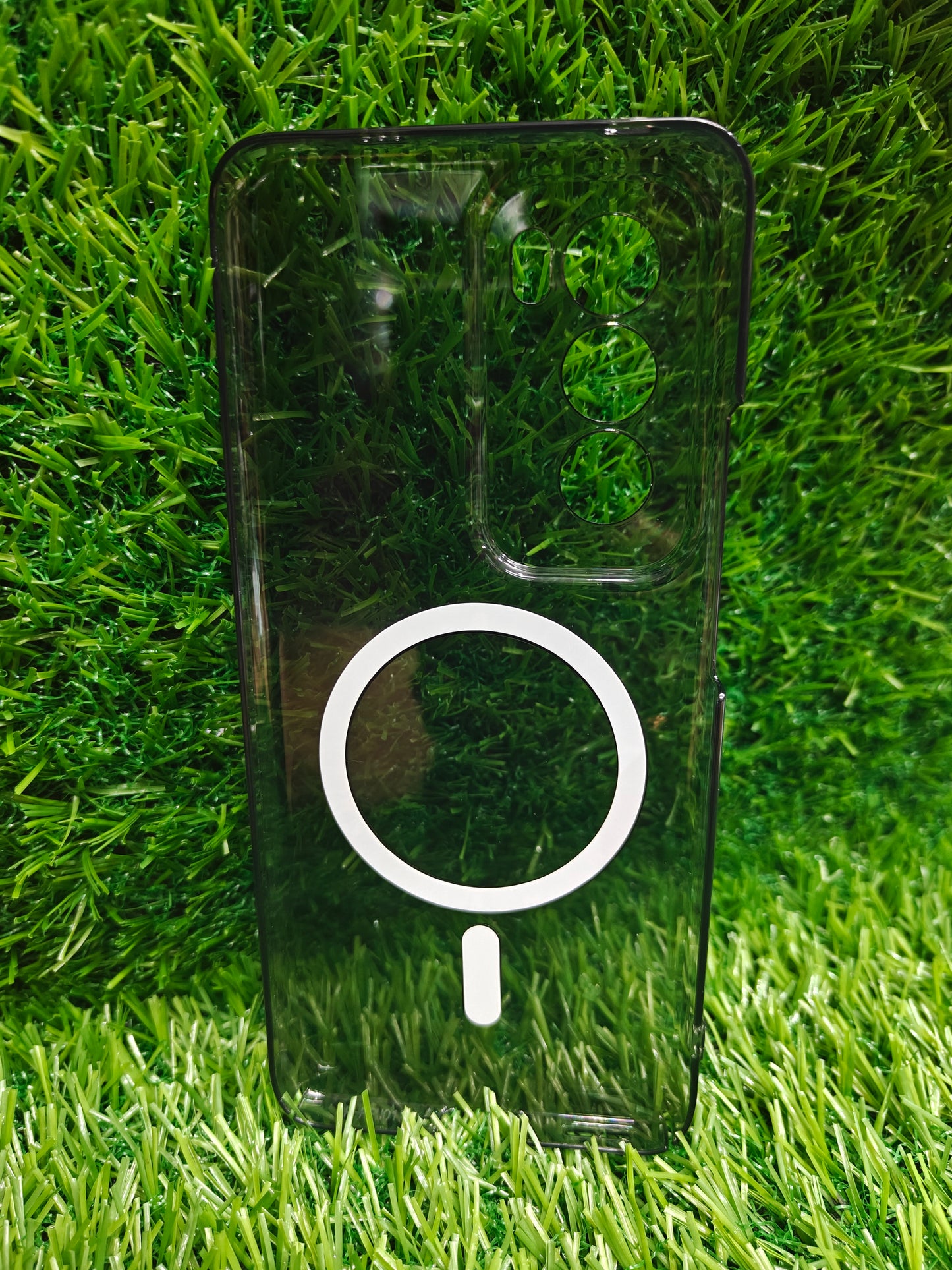 Oppo Reno 12 5G Anti Yellow Premium Quality Magsafe Crystal Clear Hard Plastic Back Cover Case - Royal Star