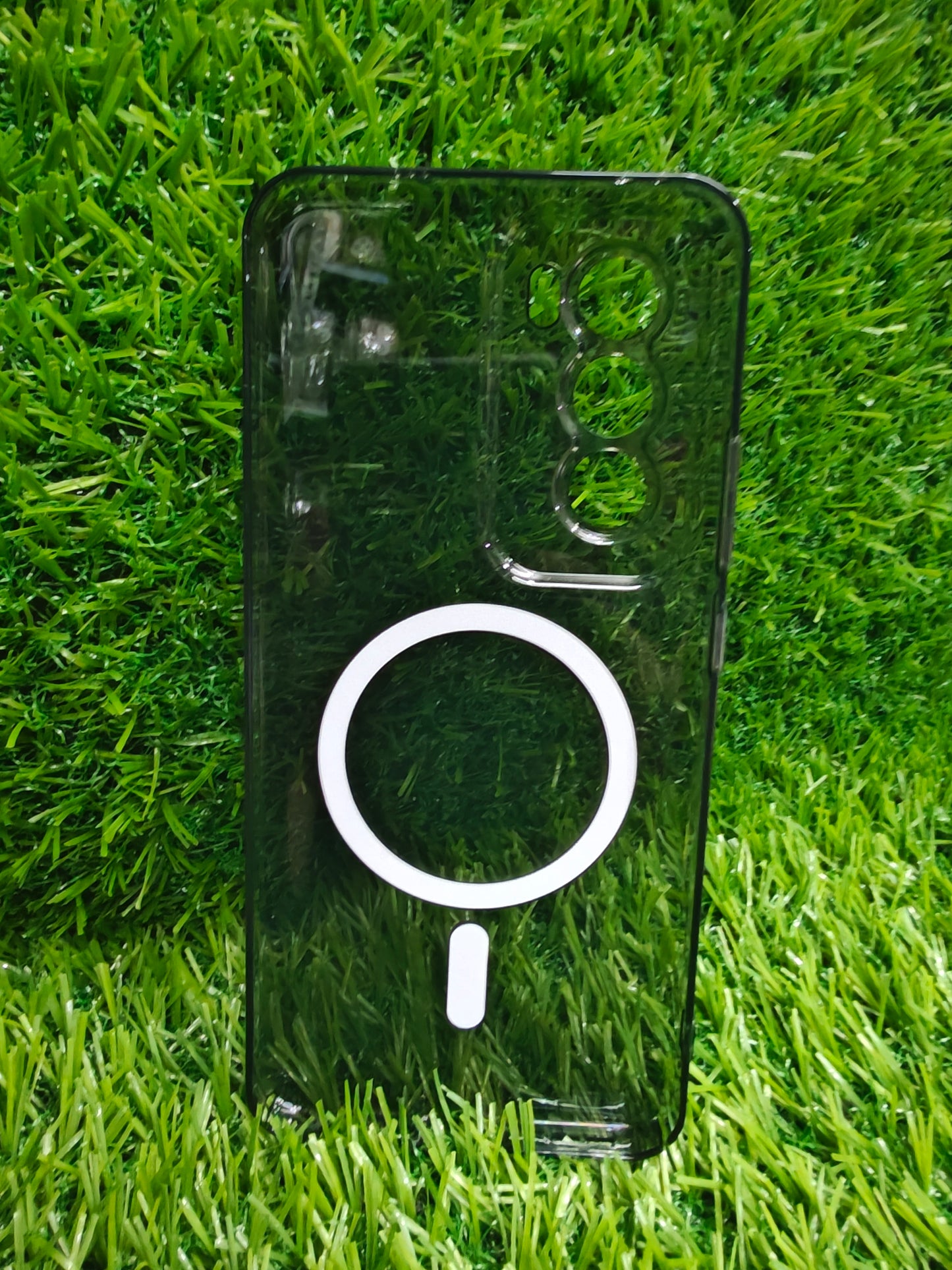 Oppo Reno 12 Pro 5G Anti Yellow Premium Quality Magsafe Crystal Clear Hard Plastic Back Cover Case - Royal Star