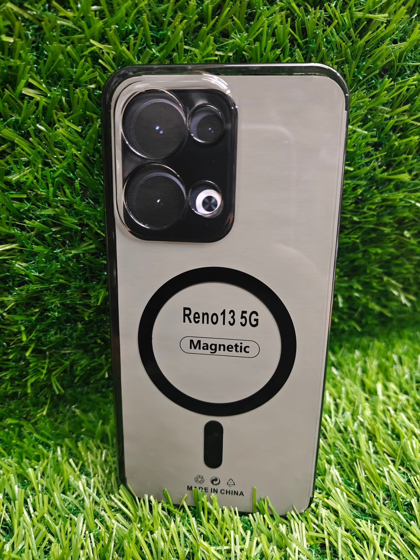 Oppo Reno 13 5G Anti Yellow Premium Quality Magsafe Crystal Clear Hard Plastic Back Cover Case - Royal Star