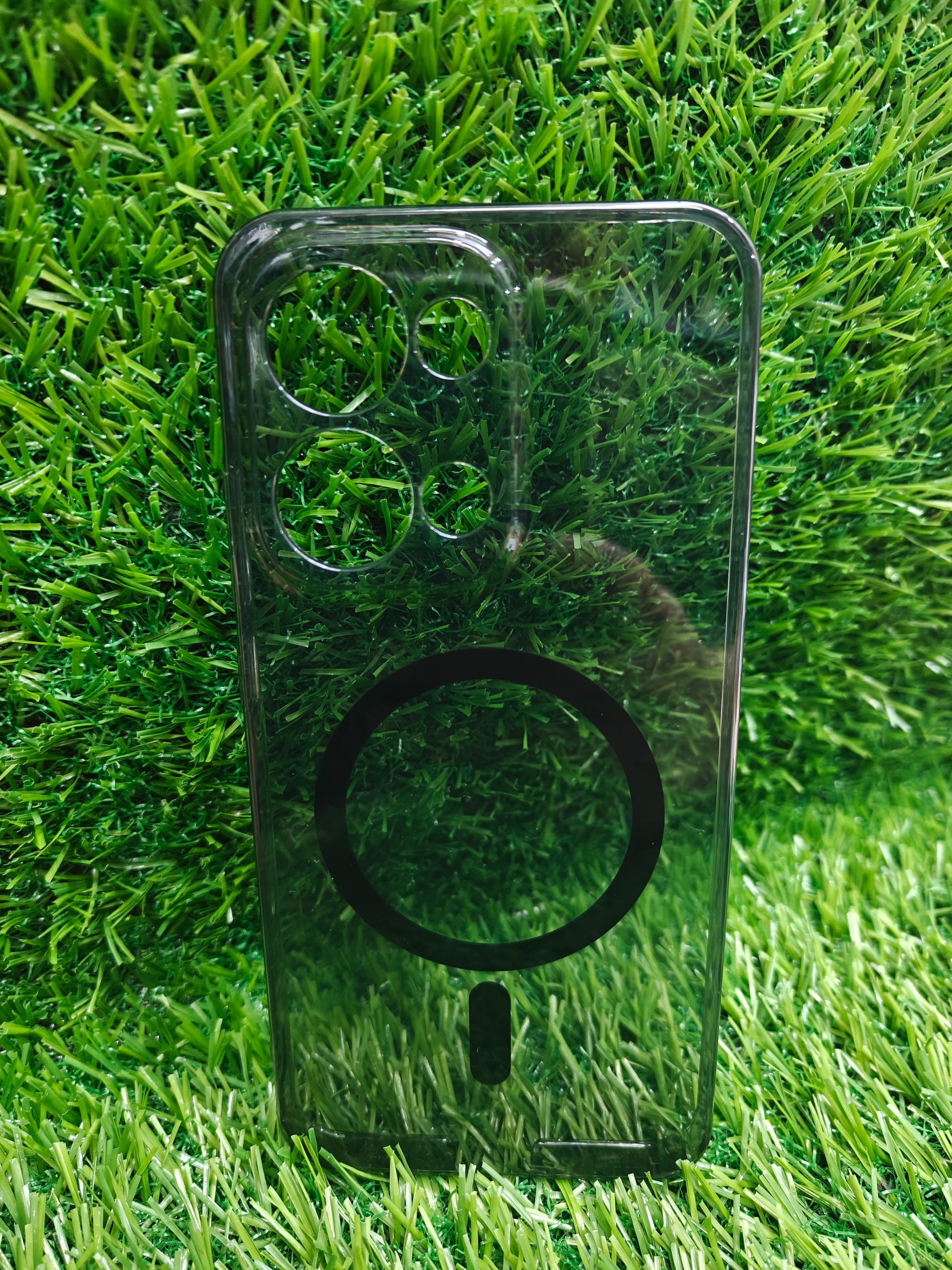 Oppo Reno 13 5G Anti Yellow Premium Quality Magsafe Crystal Clear Hard Plastic Back Cover Case - Royal Star