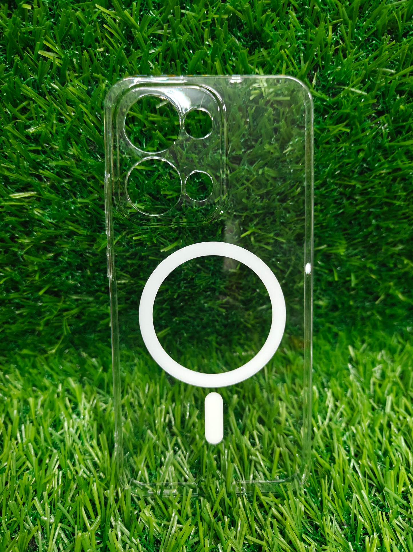 Oppo Reno 13 5G Anti Yellow Premium Quality Magsafe Crystal Clear Hard Plastic Back Cover Case - Royal Star