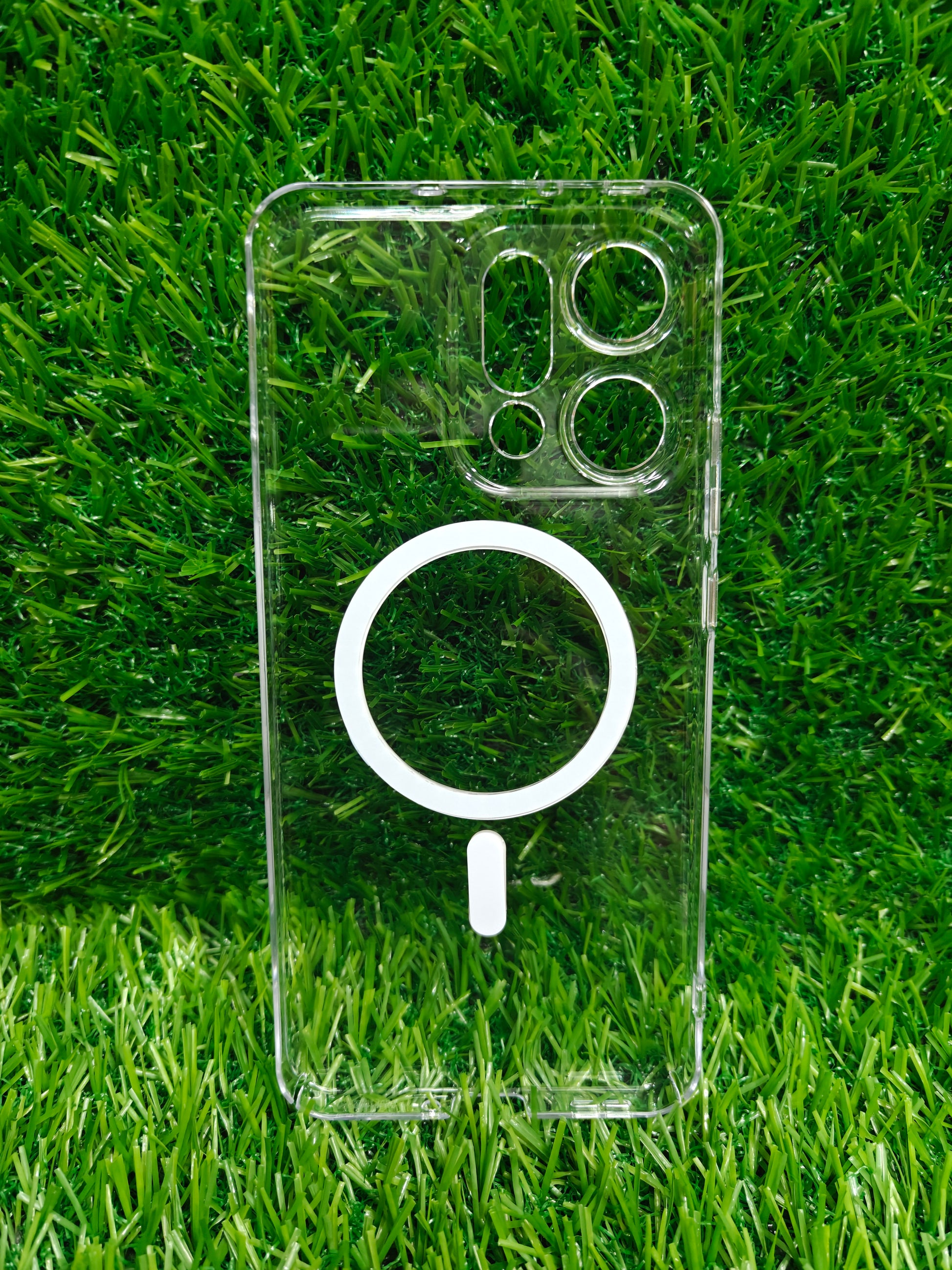 Oppo Reno 14 Pro 5G Anti Yellow Premium Quality Magsafe Crystal Clear Hard Plastic Back Cover Case - Royal Star