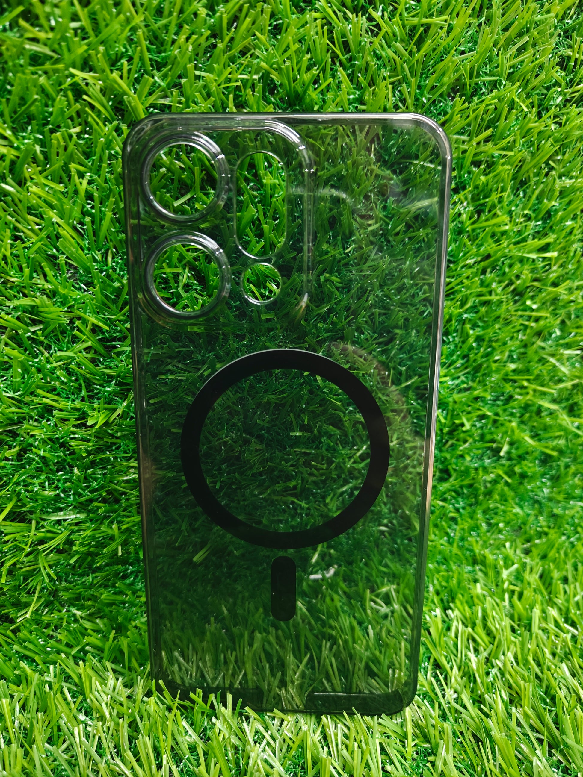 Oppo Reno 14 Pro 5G Anti Yellow Premium Quality Magsafe Crystal Clear Hard Plastic Back Cover Case - Royal Star