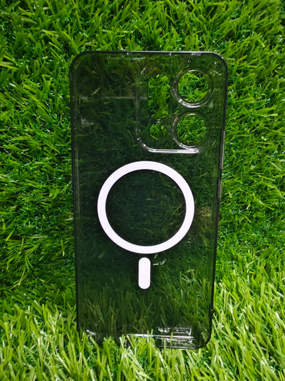 Oppo Reno 14 Pro 5G Anti Yellow Premium Quality Magsafe Crystal Clear Hard Plastic Back Cover Case - Royal Star