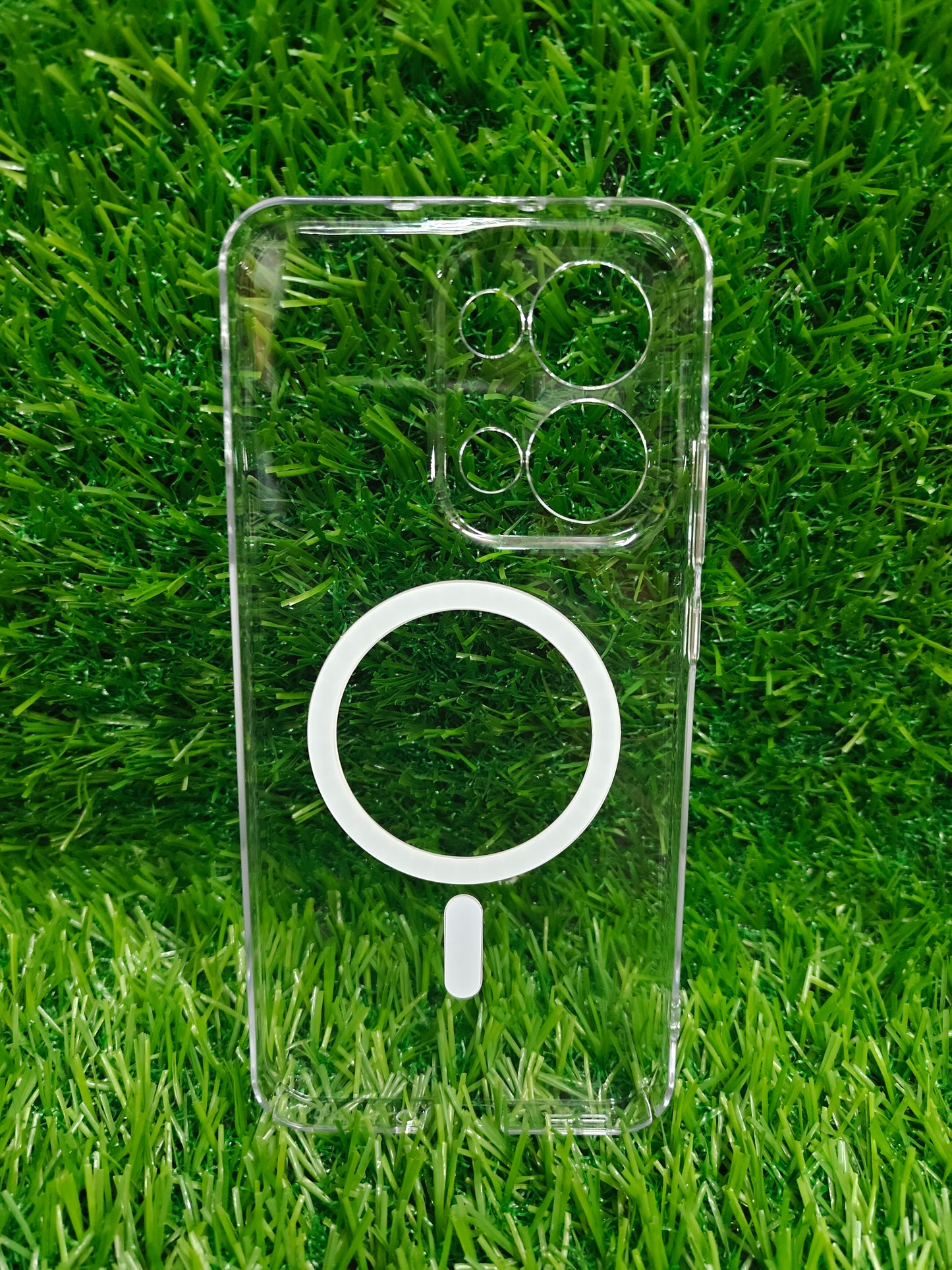 Oppo Reno 13 5G Anti Yellow Premium Quality Magsafe Crystal Clear Hard Plastic Back Cover Case - Royal Star