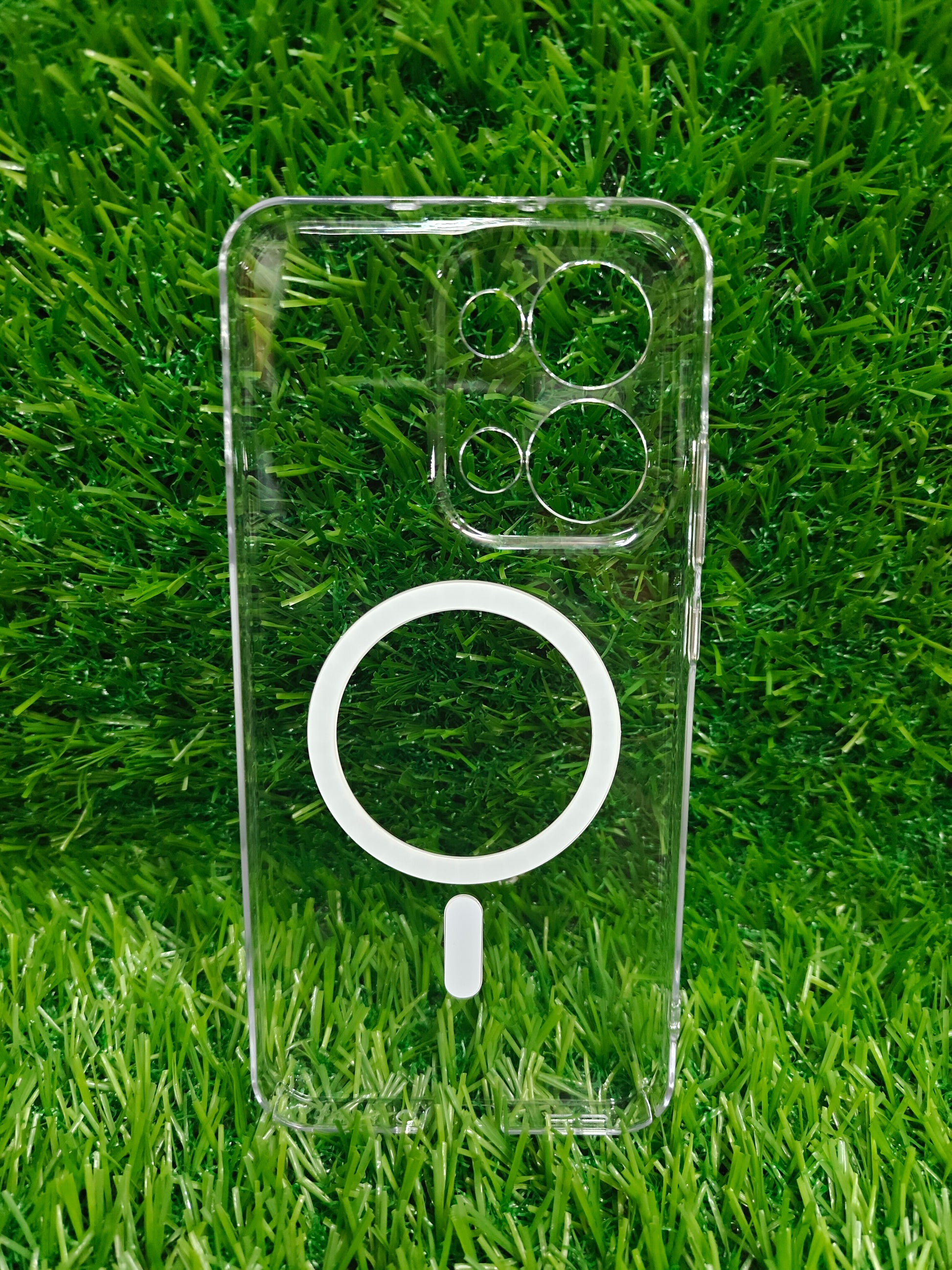 Oppo Reno 13 5G Anti Yellow Premium Quality Magsafe Crystal Clear Hard Plastic Back Cover Case - Royal Star