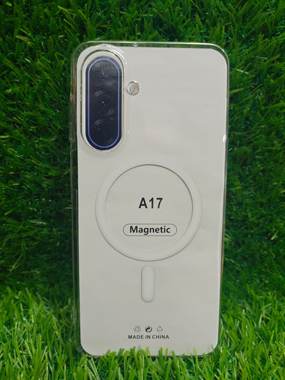 Samsung Galaxy A17 / M17 / F17 / A26 5G Anti Yellow Premium Quality Magsafe Crystal Clear Hard Plastic Back Cover Case - Royal Star