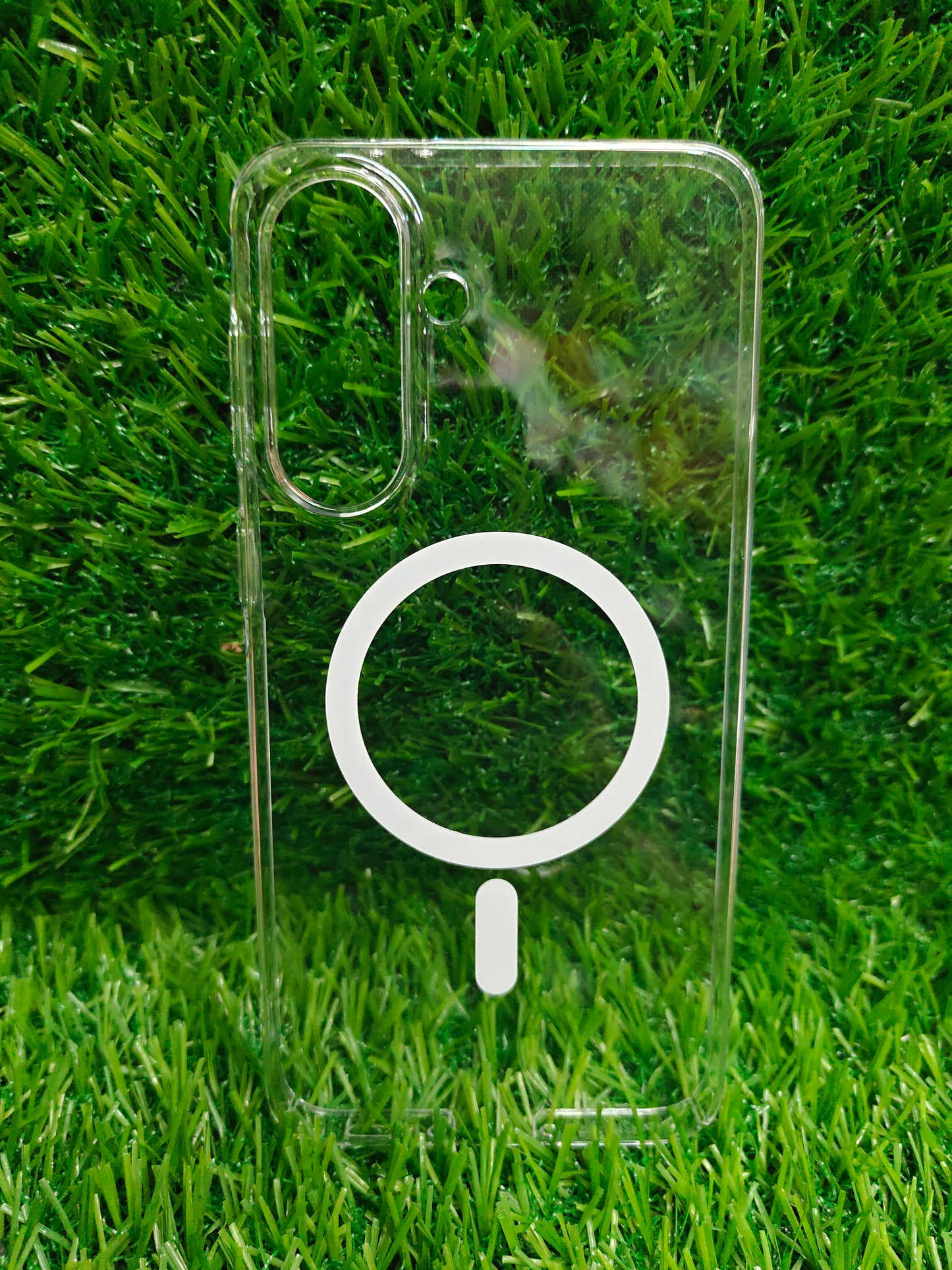 Samsung Galaxy A37 5G Anti Yellow Premium Quality Magsafe Crystal Clear Hard Plastic Back Cover Case - Royal Star