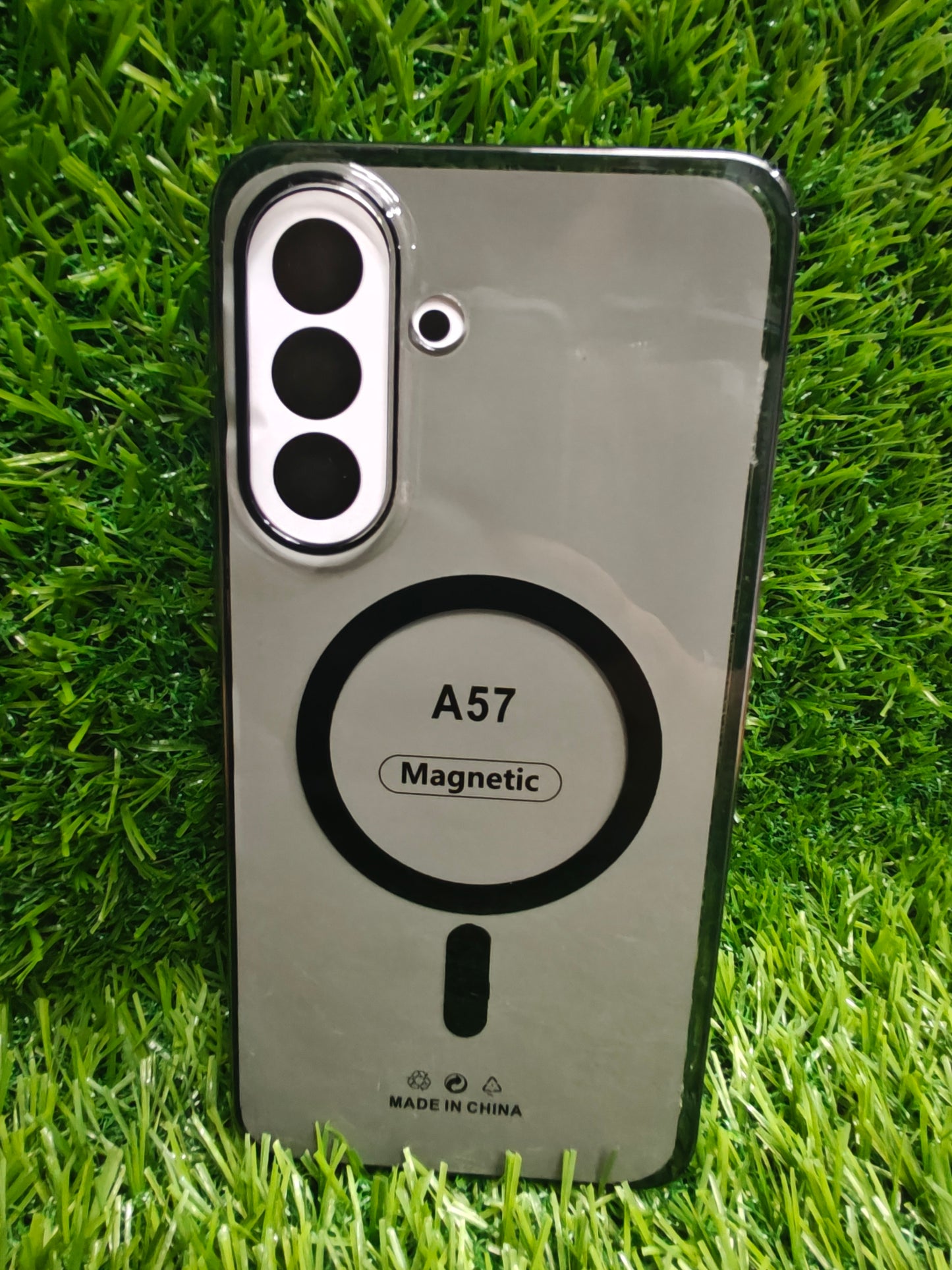 Samsung Galaxy A57 5G Anti Yellow Premium Quality Magsafe Crystal Clear Hard Plastic Back Cover Case - Royal Star