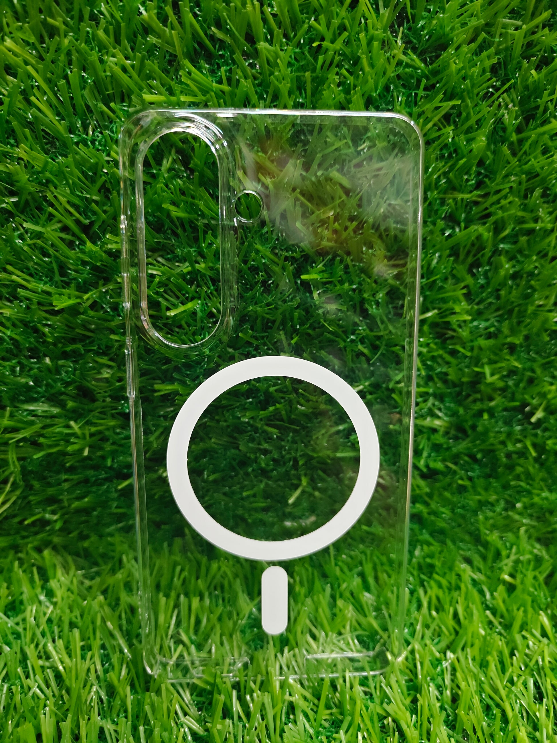 Samsung Galaxy S26 5G Anti Yellow Premium Quality Magsafe Crystal Clear Hard Plastic Back Cover Case - Royal Star