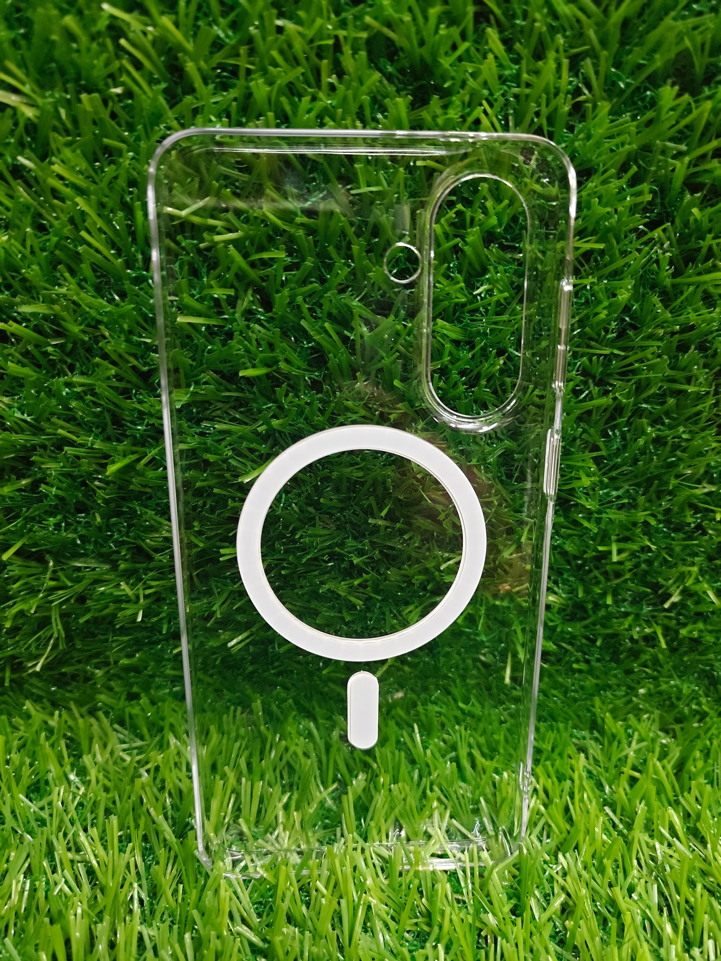 Samsung Galaxy A37 5G Anti Yellow Premium Quality Magsafe Crystal Clear Hard Plastic Back Cover Case - Royal Star