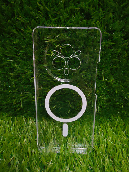 Realme 14 Pro 5G Anti Yellow Premium Quality Magsafe Crystal Clear Hard Plastic Back Cover Case