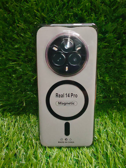 Realme 14 Pro 5G Anti Yellow Premium Quality Magsafe Crystal Clear Hard Plastic Back Cover Case