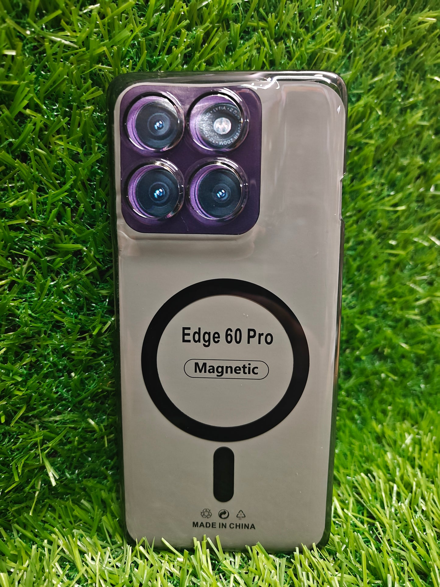 Motorola moto Edge 60 Pro 5G Anti Yellow Premium Quality Magsafe Crystal Clear Hard Plastic Back Cover Case