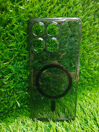 Motorola moto Edge 60 Pro 5G Anti Yellow Premium Quality Magsafe Crystal Clear Hard Plastic Back Cover Case