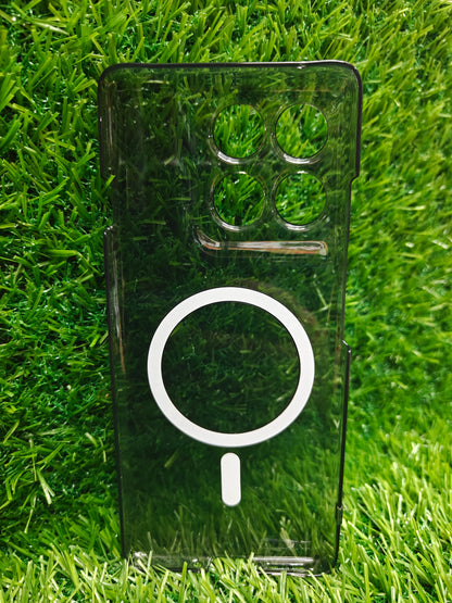 Motorola moto Edge 60 Pro 5G Anti Yellow Premium Quality Magsafe Crystal Clear Hard Plastic Back Cover Case