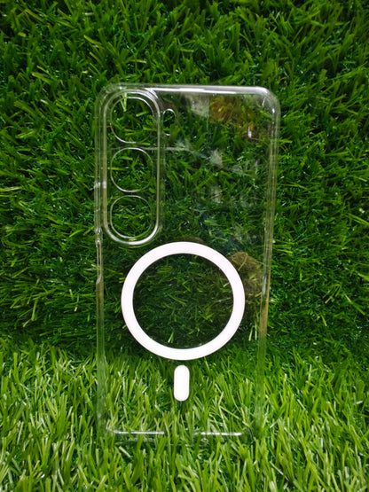 Vivo Y31 5G Anti Yellow Premium Quality Magsafe Crystal Clear Hard Plastic Back Cover Case - Royal Star
