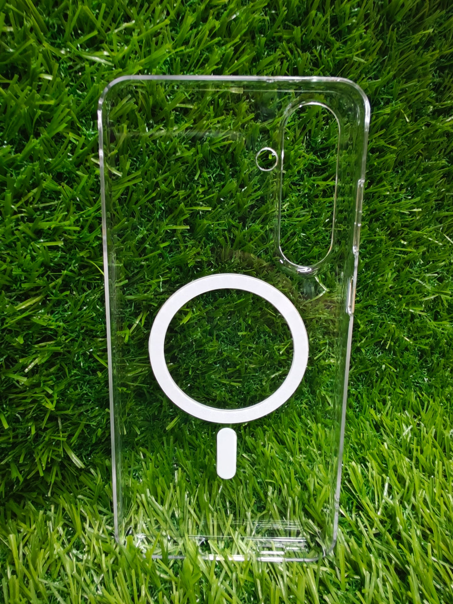 Samsung Galaxy S24 FE / S24FE 5G Anti Yellow Premium Quality Magsafe Crystal Clear Hard Plastic Back Cover Case