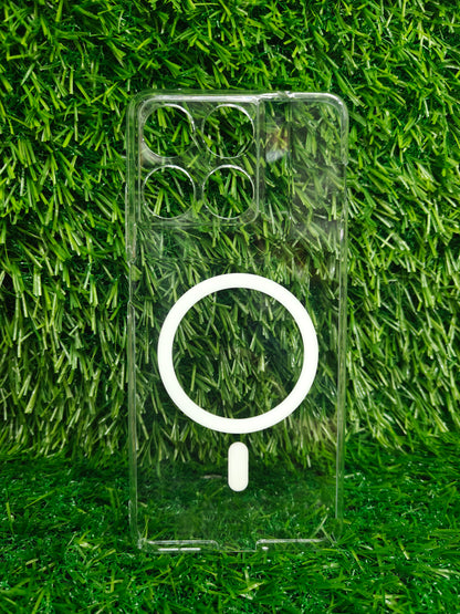 Motorola Moto Edge 70 5G Anti Yellow Premium Quality Magsafe Crystal Clear Hard Plastic Back Cover Case