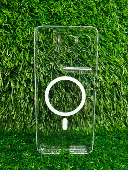 Motorola Moto G67 Power / G57 Power 5G Anti Yellow Premium Quality Magsafe Crystal Clear Hard Plastic Back Cover Case