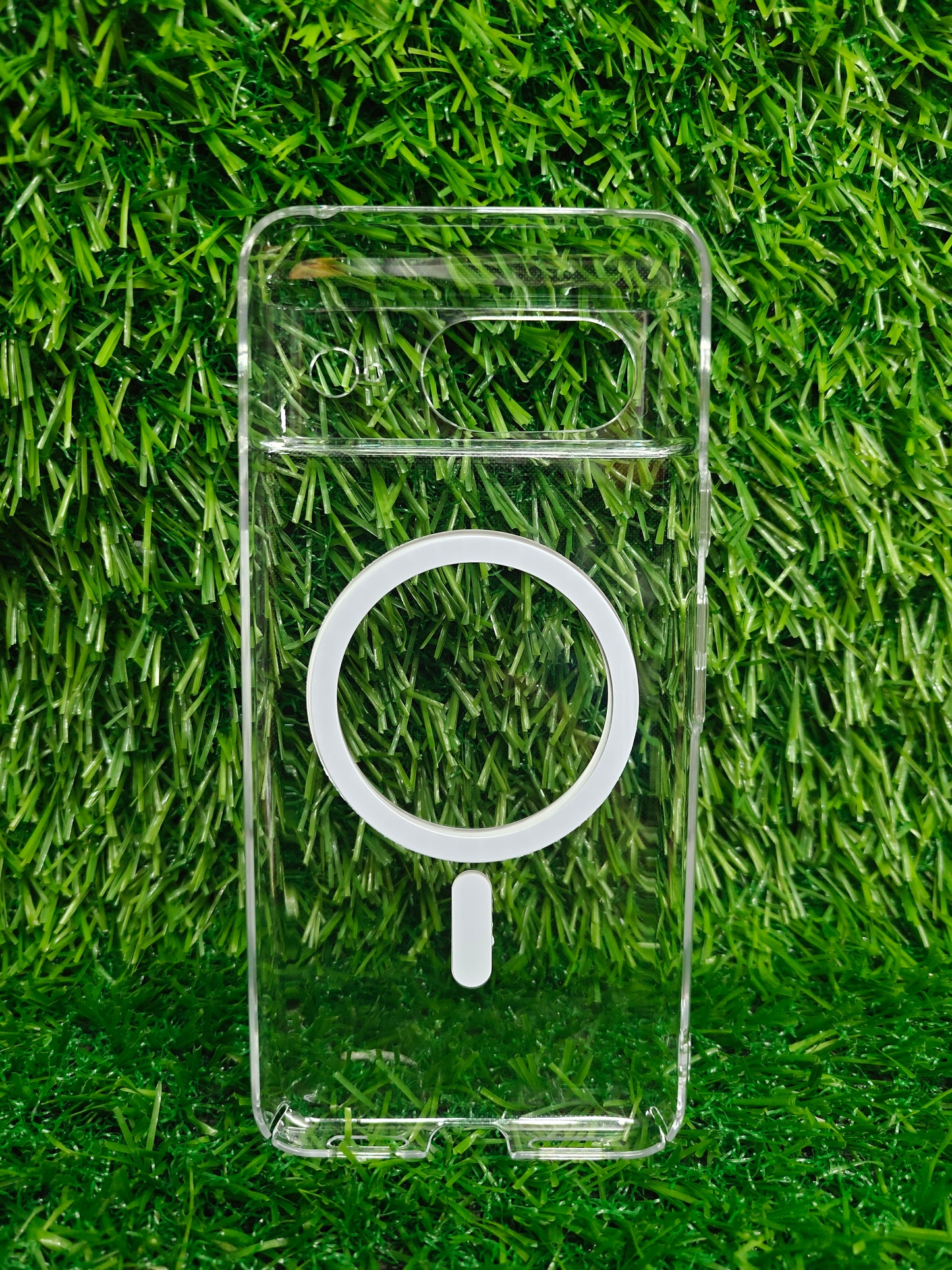 Google Pixel 8 5G Anti Yellow Premium Quality Magsafe Crystal Clear Hard Plastic Back Cover Case