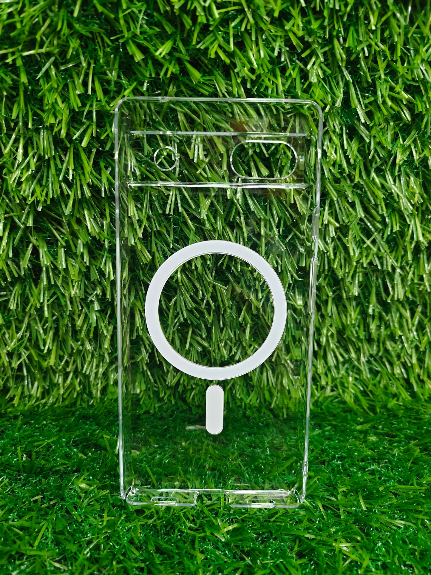 Google Pixel 6A 5G Anti Yellow Premium Quality Magsafe Crystal Clear Hard Plastic Back Cover Case