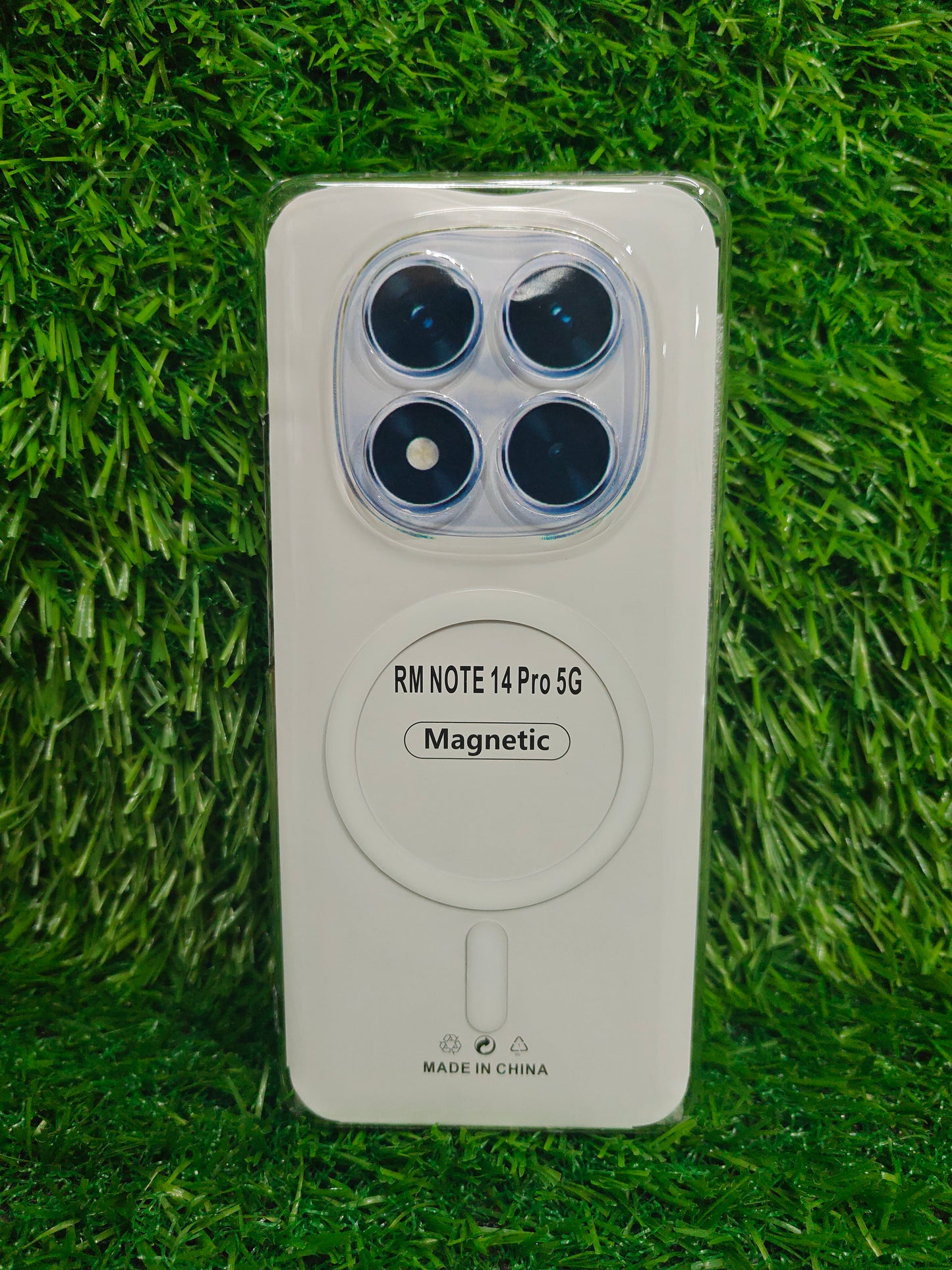 Xiaomi Redmi Note 14 Pro 5G Anti Yellow Premium Quality Magsafe Crystal Clear Hard Plastic Back Cover Case