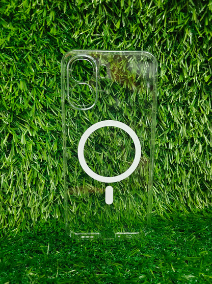 Oppo A6X 5G / Oppo K14X 5G Anti Yellow Premium Quality Magsafe Crystal Clear Hard Plastic Back Cover Case - Royal Star