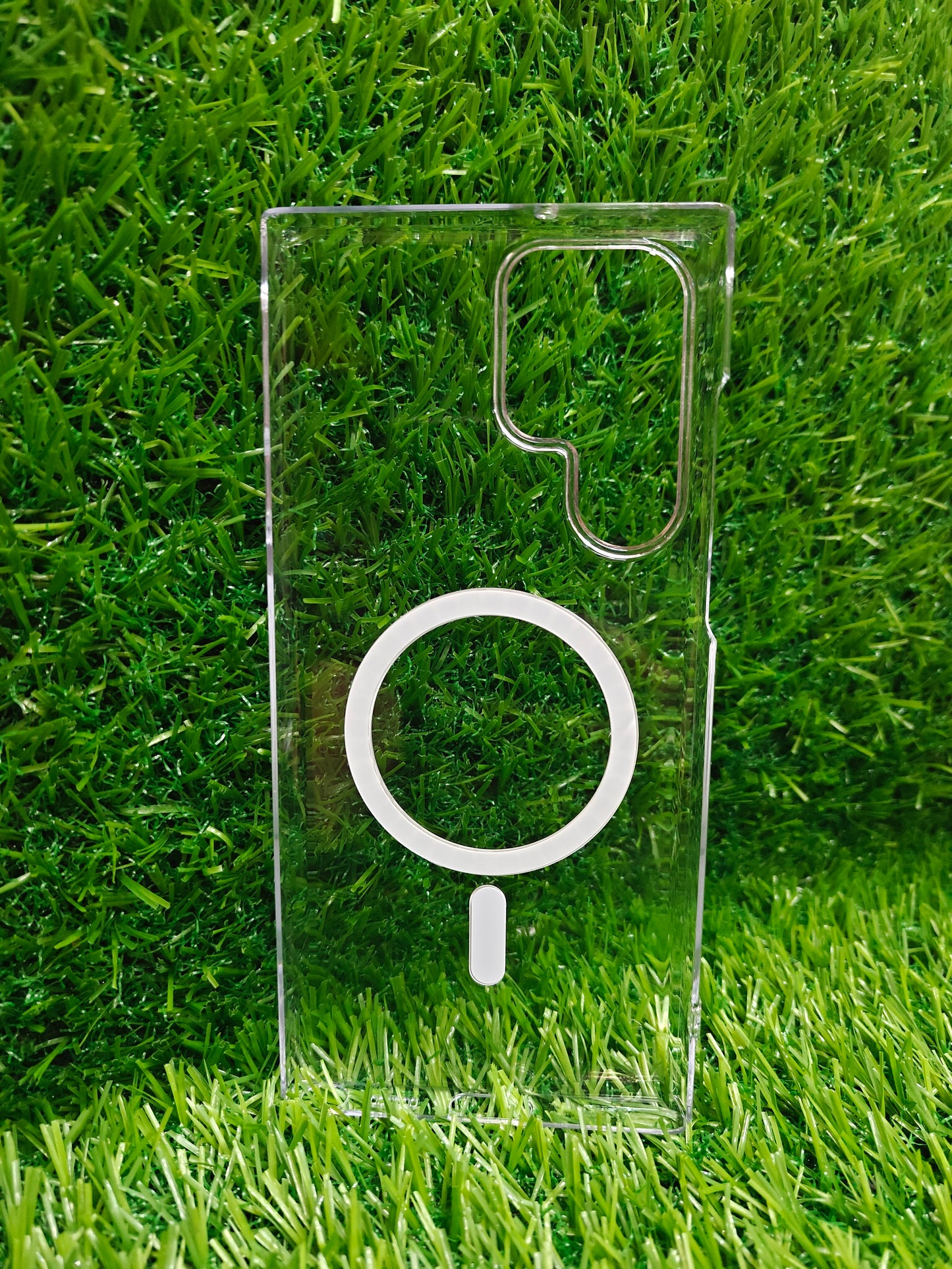 Samsung Galaxy S22 Ultra 5G Anti Yellow Premium Quality Magsafe Crystal Clear Hard Plastic Back Cover Case - Royal Star
