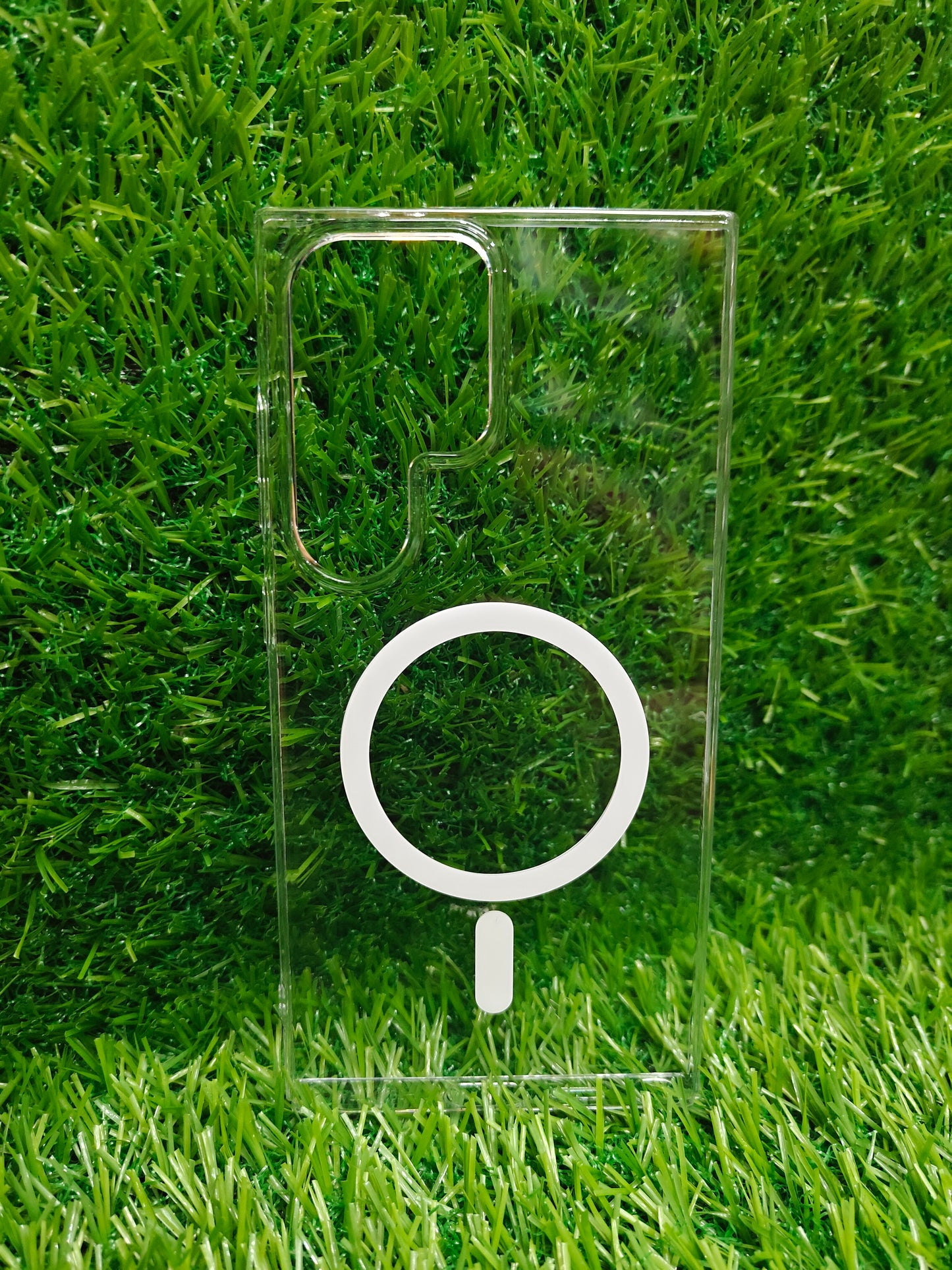 Samsung Galaxy S24 Ultra 5G Anti Yellow Premium Quality Magsafe Crystal Clear Hard Plastic Back Cover Case