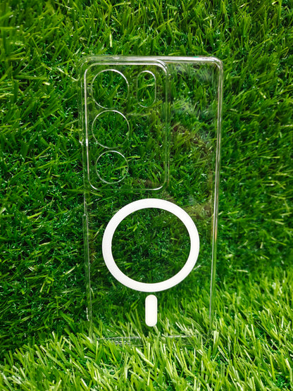 Vivo V29 / Vivo V29 Pro 5G Anti Yellow Premium Quality Magsafe Crystal Clear Hard Plastic Back Cover Case - Royal Star