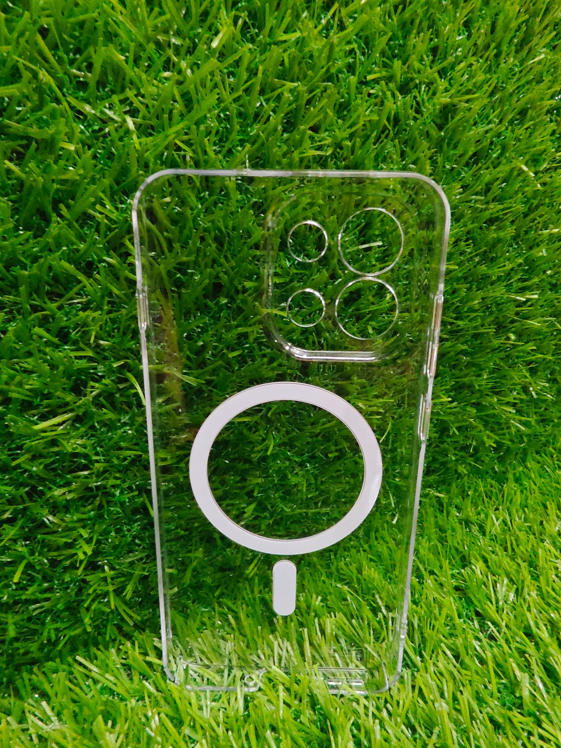 OnePlus 13s 5G / OnePlus 13T 5G Anti Yellow Premium Quality Magsafe Crystal Clear Hard Plastic Back Cover Case - Royal Star