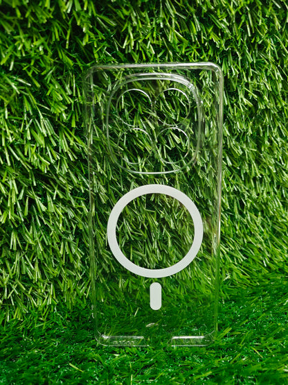 Xiaomi Redmi Note 15 5G / Poco M8 5G Anti Yellow Premium Quality Magsafe Crystal Clear Hard Plastic Back Cover Case
