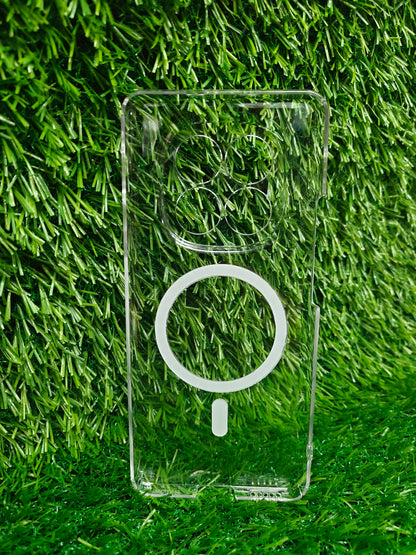 Xiaomi Redmi Note 15 5G / Poco M8 5G Anti Yellow Premium Quality Magsafe Crystal Clear Hard Plastic Back Cover Case